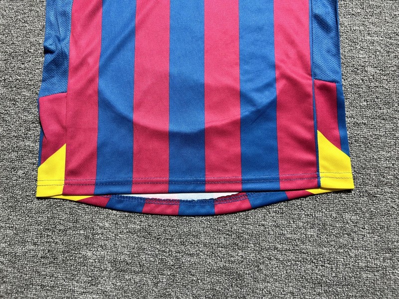 Retro Kids 05/06 Barcelona Home Long Sleeve UCL Jersey