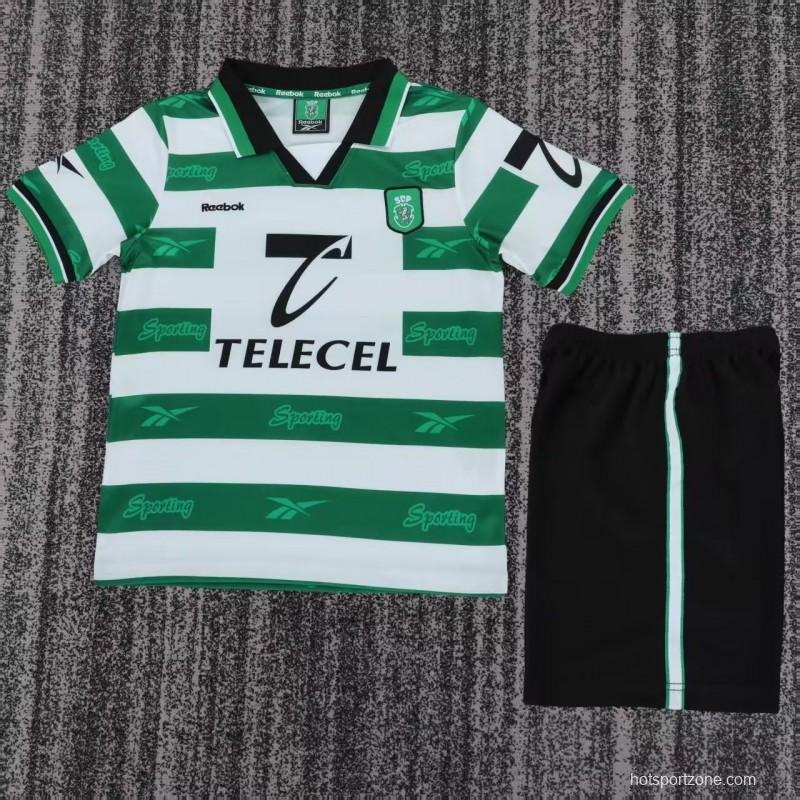 Retro Kids 99/00 Sporting Lisbon Home Jersey