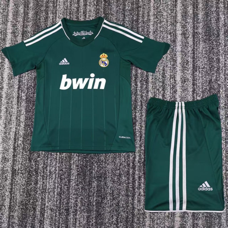 Retro Kids 12/13  Real Madrid Third Green Jersey
