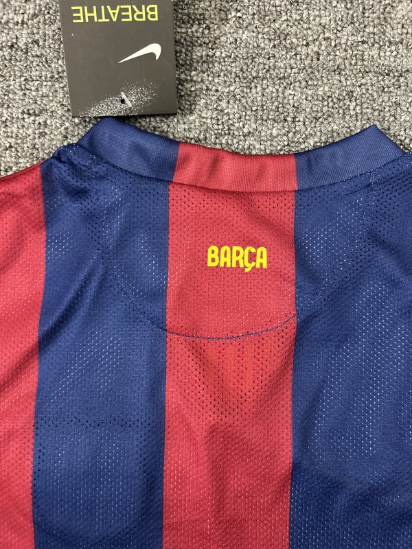 Retro Kids 14/15 Barcelona Home Long Sleeve Jersey
