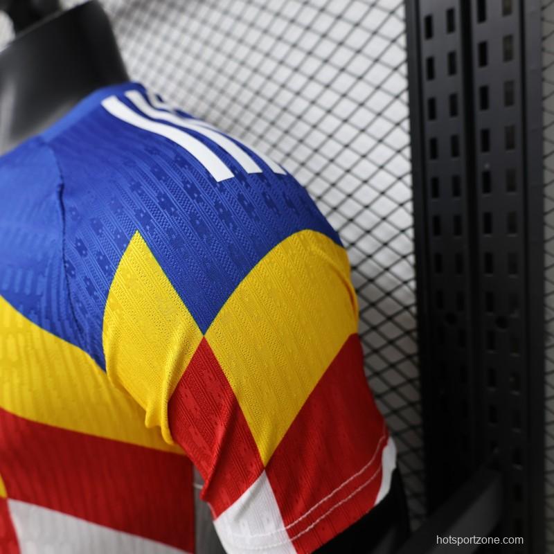 Player Version 2026 Romania Special Edition White with Blue Yellow Red Jersey