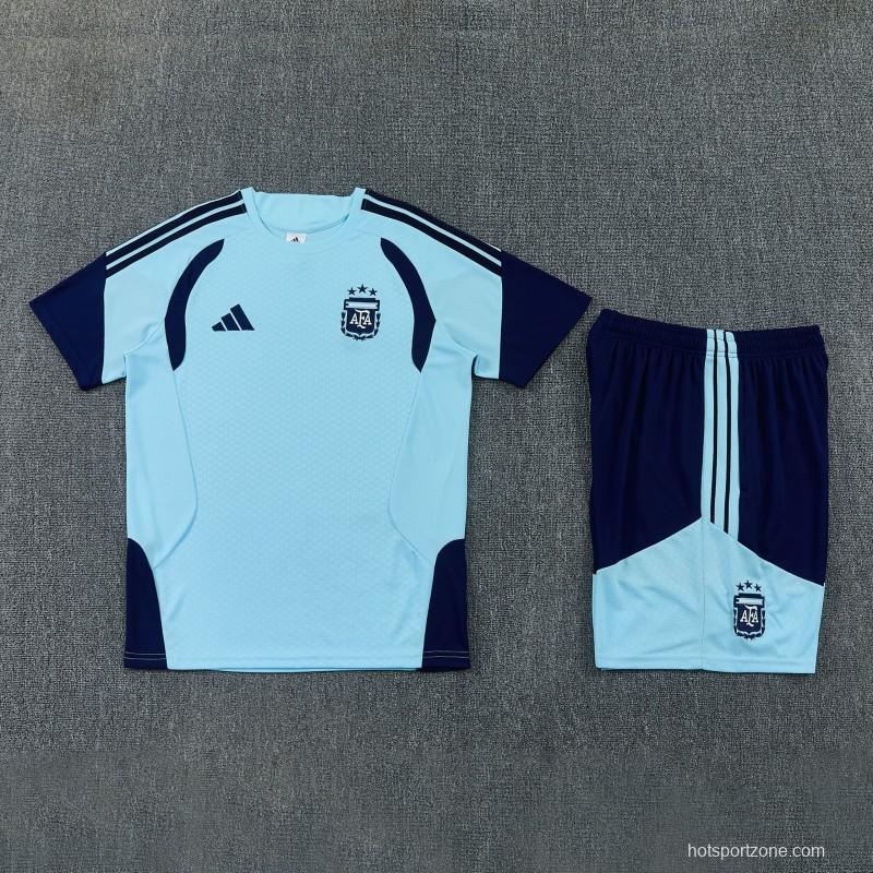 26/27 Argentina Sky Blue Short Sleeve+Soccer Shorts