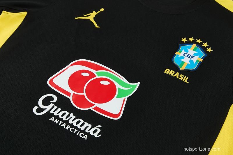 2026 Brazil Black Short Sleeve + Soccer Shorts