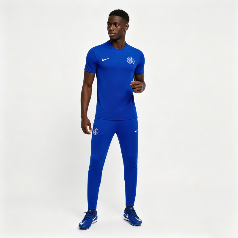 6/27 Chelsea Blue Short Sleeve Training Tee + Long Pants (Home)
