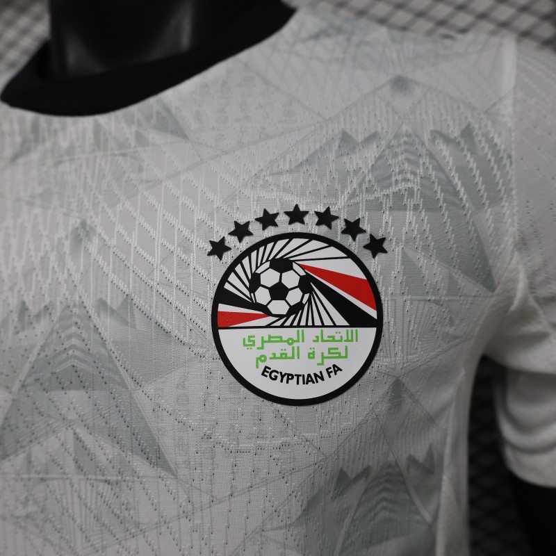 Player Version 2026 Egypt White with Grey  Away Jersey