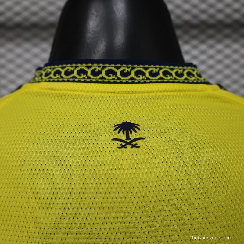Player Version 26/27 Al Nassr FC Home Bright Yellow  Jersey
