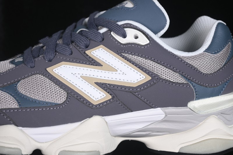 New Balance 9060 Retro Running Shoes with ABZORB Cushioning and Suede Overlays - U9060528
