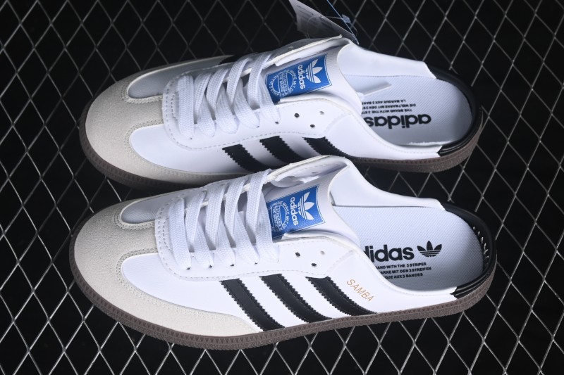 Adidas Samba OG Casual Half-Slip-On Shoes with Retro Design - LB3814