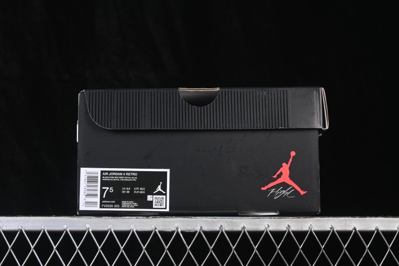 Nike Air Jordan 4 Retro AJ4 Black Grey Blue - FV5029-003