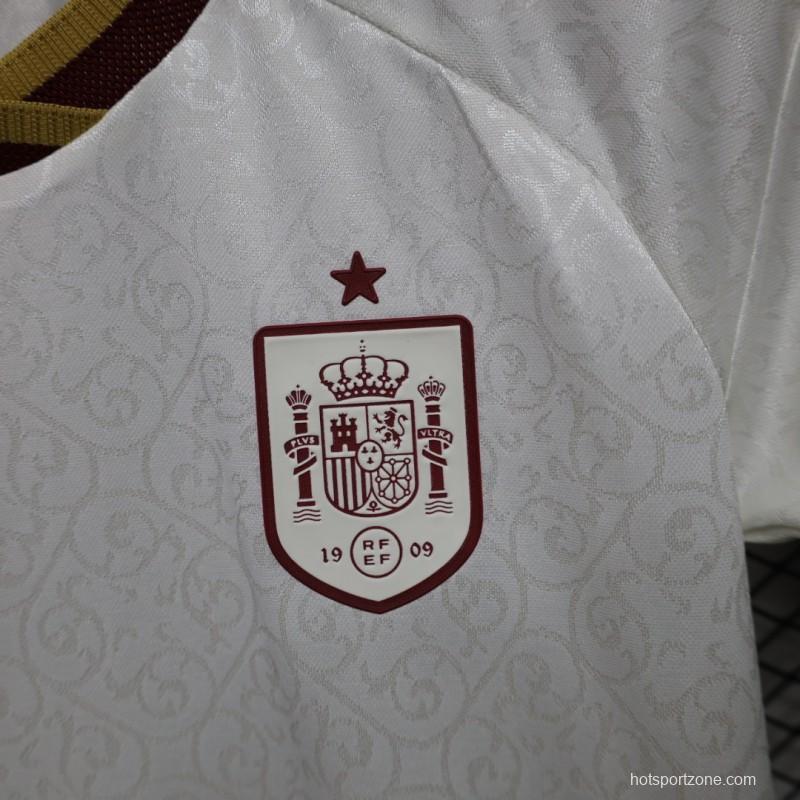 Player Version Womens  26/27  Spain White Away Jersey