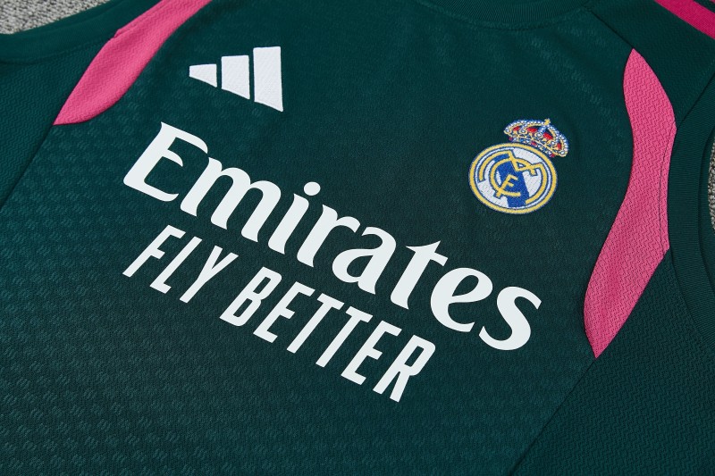 26/27 Real Madrid Dark Green Sleeveless Training Vest +Shorts Set