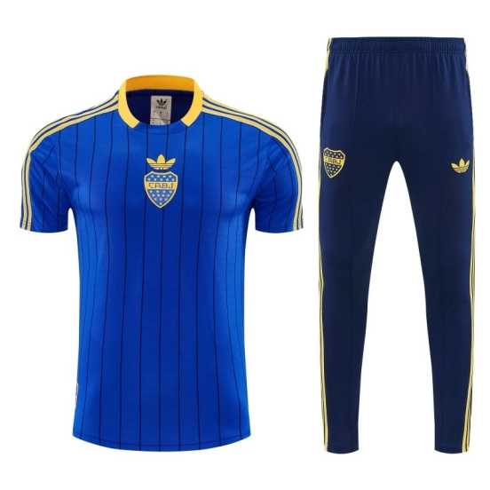 26/27 Boca Blue&Vavy Blue Short Sleeve Tracksuit + Long Pants