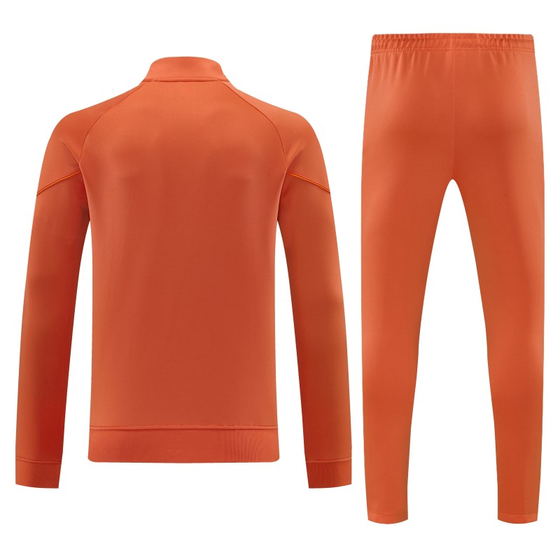 26/27 Côte d'Ivoire Orange Full Zipper Jacket Tracksuit + Long Pants