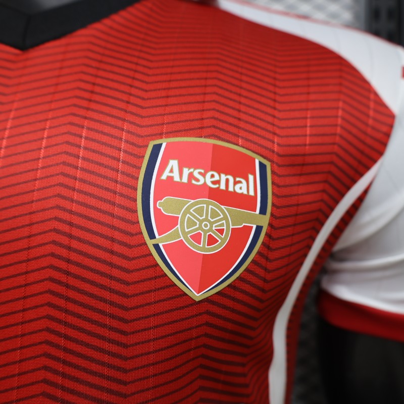 Player Version 26/27 Arsenal Vintage Design Red White Jersey