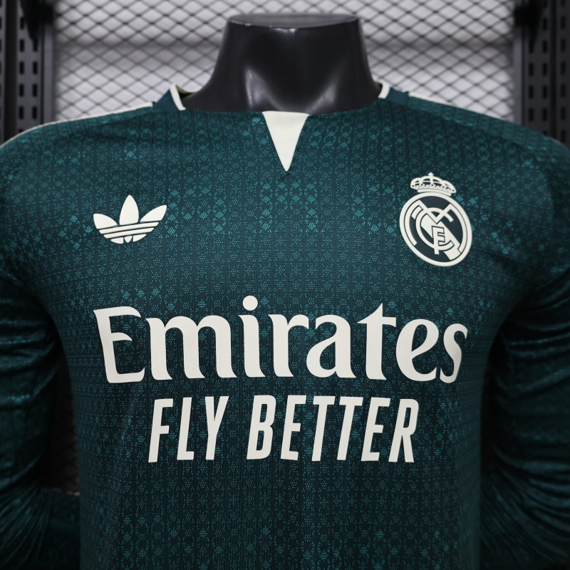 Player Version 26/27 Real Madrid  Long Sleeve Away Jersey