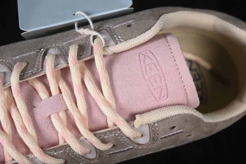 Keen Jasper Retro Street Style Outdoor Shoes with Tiger Camo Rose Pink Design - F.C3