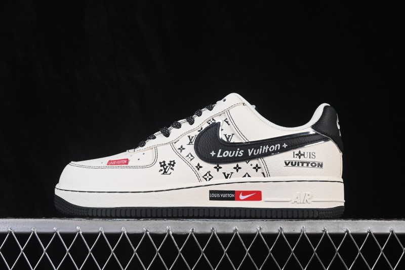 Nike Air Force 1 '07 Low Collaboration Basketball Sneakers with Full-Length Air Cushion - DD1982-345