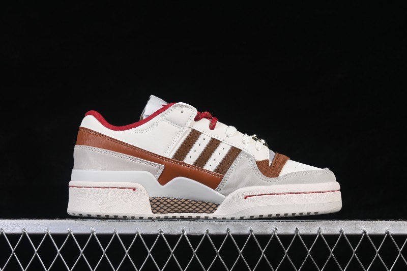 Adidas Forum 84 Low Classic Retro Basketball Shoes with Premium Leather Upper - KJ8751