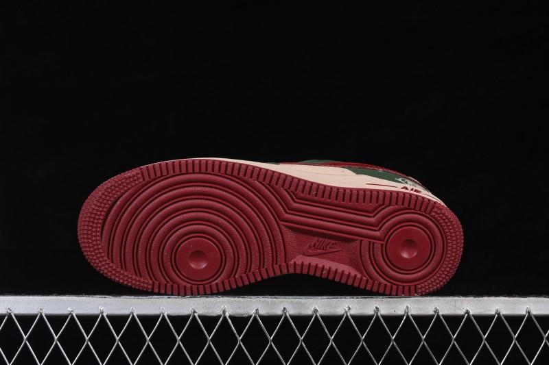 Nike Air Force 1 '07 Low Year of the Horse Limited Edition Casual Sneakers with Emerald Green and Apricot Accents - NH0601-518