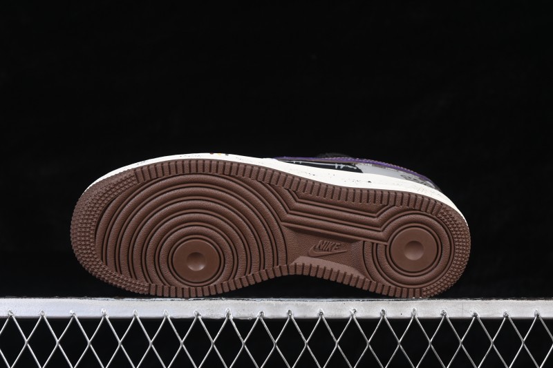 Nike Air Force 1 '07 Low Graffiti Art Sneakers with Hand-Drawn Details and Distressed Finish - LJ8822-121