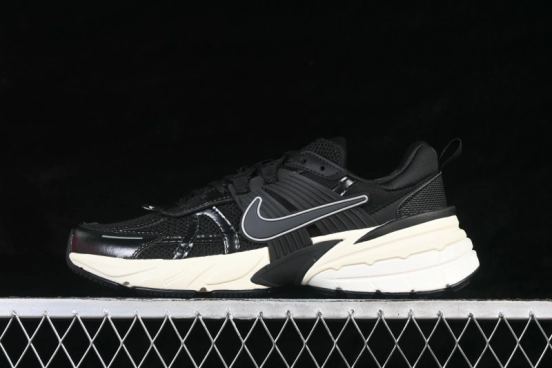 Nike V2K Run Retro Low-Top Running Shoes with Cushlon Foam Cushioning - FD0736-012