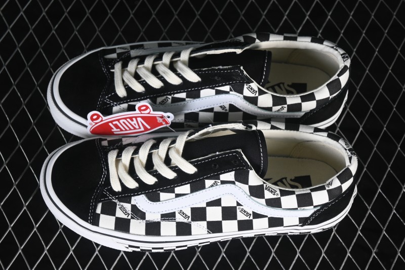 Vans Style 36 Checkerboard Skateboarding Shoes with Anti-Slip Vulcanized Sole - VN0A3DZ3C2Y