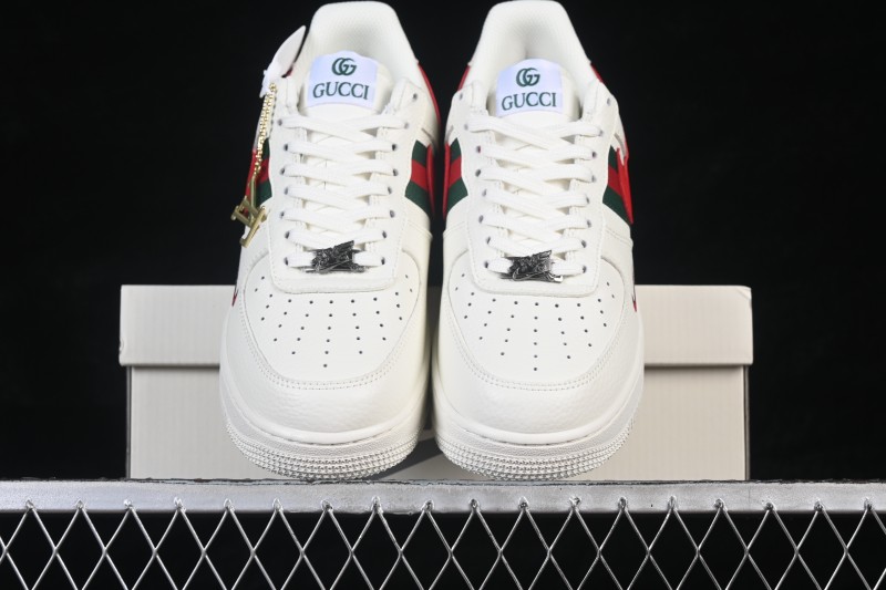 Nike Air Force 1 '07 Low Gucci Collaboration White/Red/Green Casual Sneakers - XY9025-015