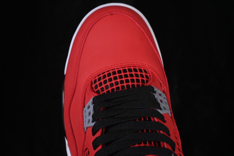 Nike Air Jordan 4 Retro Basketball Shoes in Toro Red with Iconic Design - FQ8138-600