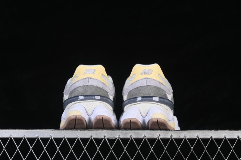 New Balance 9060 Retro Running Shoes with ABZORB Cushioning and Suede Overlays - U9060AUB