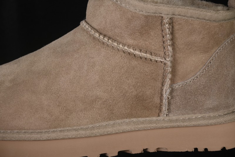 UGG Classic Ultra Mini Boots with Sheepskin Wool Lining and Water-Resistant Finish - 1116109