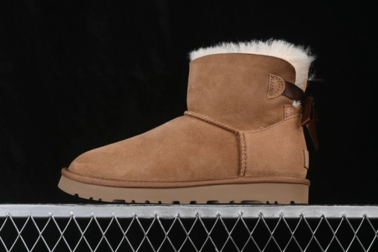 UGG Mini Bailey Button II Bow Outdoor Snow Boots - 1016501