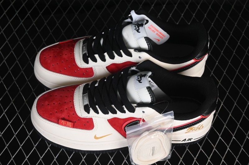 Nike Air Force 1 '07 Low Chinese New Year Year of the Horse Limited Edition Running Shoes with Full-Length Air Cushion - HT5088-616