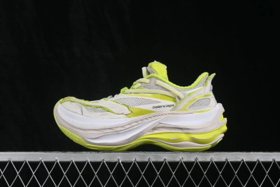 Balenciaga Jet Embossed Print Round-Toe Chunky Sole Low-Top Dad Shoes - WMRTN9197
