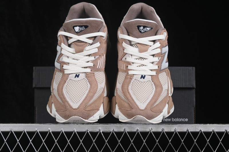 New Balance 9060 Retro Running Shoes with ABZORB Cushioning and Suede Overlays - U9060ETN