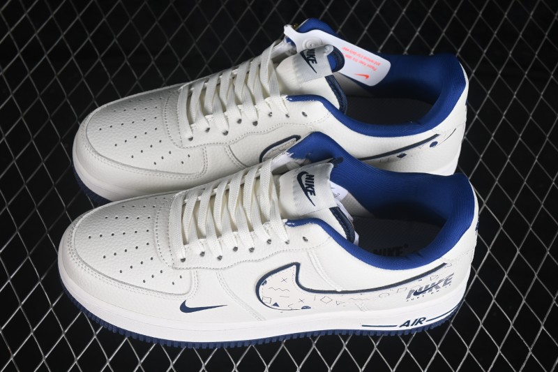 Nike Air Force 1 '07 Low Collaboration Casual Skateboarding Shoes with Full-Length Air Cushion - WY0655-112