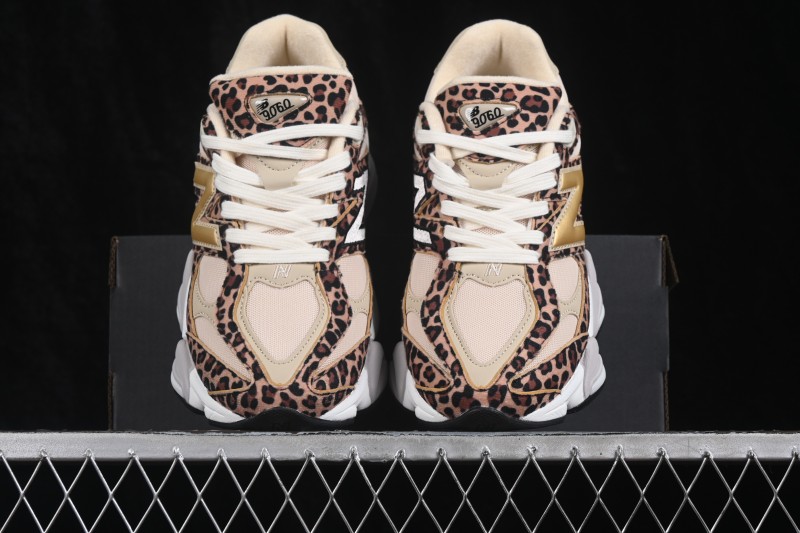 New Balance 9060 Retro Casual Running Shoes with Mesh and Suede Upper, ABZORB Cushioning - U9060PXH