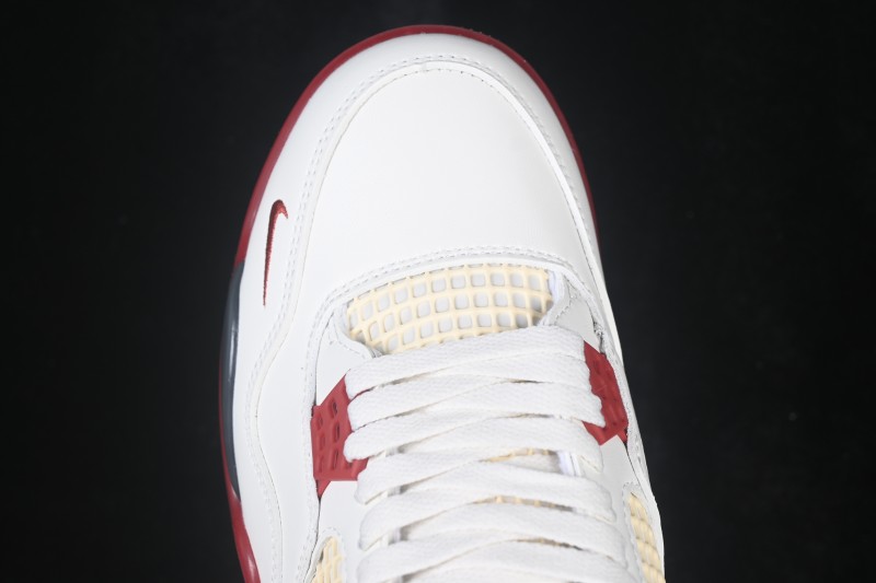 Air Jordan 4 Retro Nigel Sylvester Brick After Brick White Red - IQ8055-100