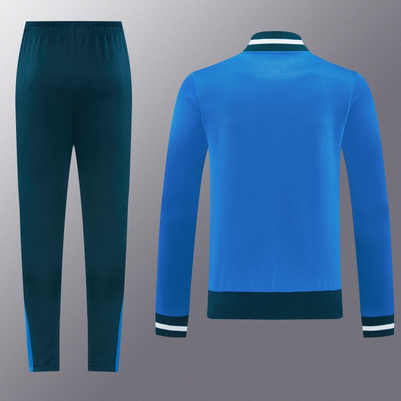 26/27 SSC Napoli Blue Full Zipper Jacket Tracksuit + Long Pants