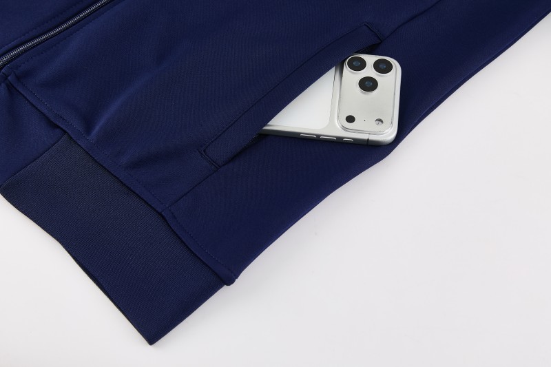 26/27 Germany  Navy Blue Full Zipper Jacket + Long Pants