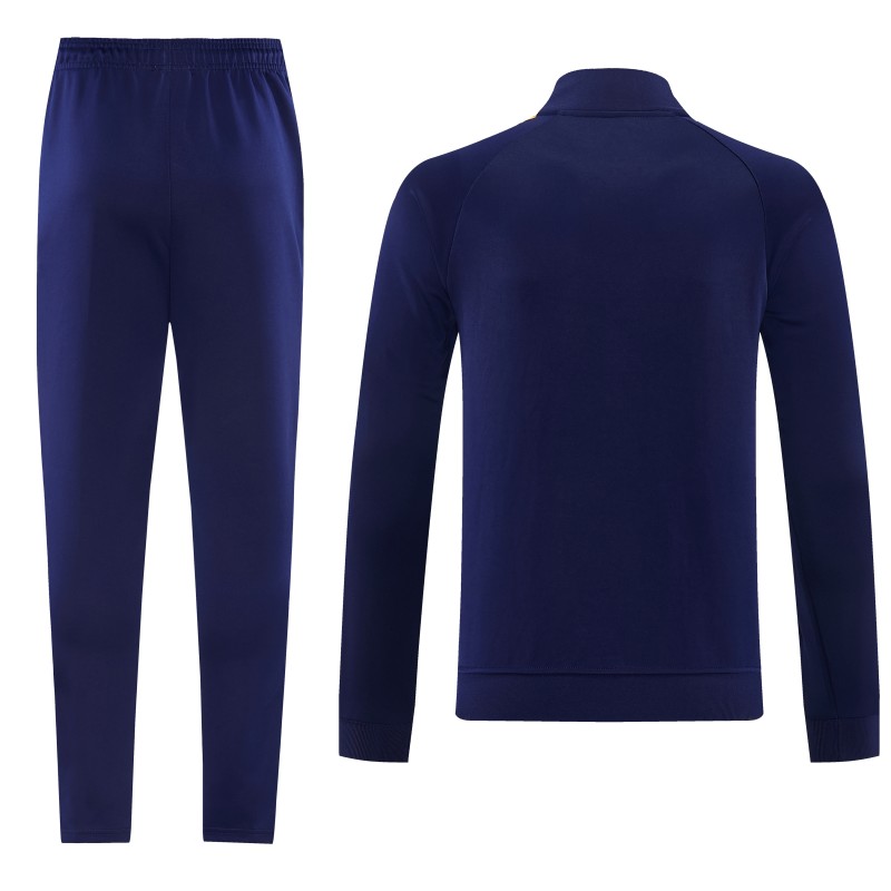 26/27 Real Madrid Navy Full Zipper Jacket Tracksuit + Long Pants