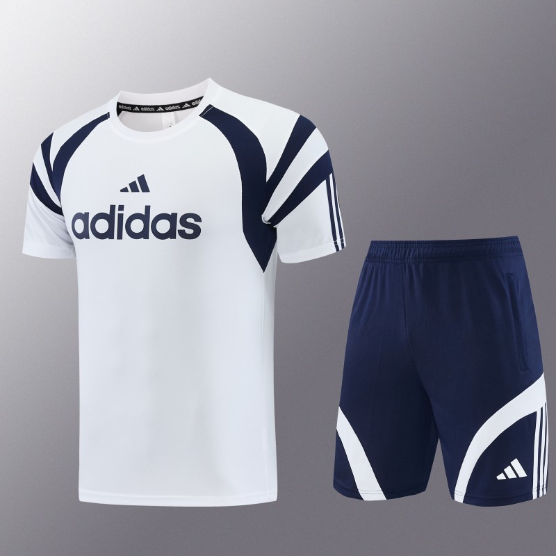 26/27 Adidas 17 White Short Sleeve+Soccer Shorts