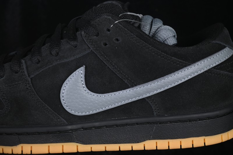 Nike SB Dunk Low Pro Black Gum Grey Skateboarding Shoes - BQ6817-010