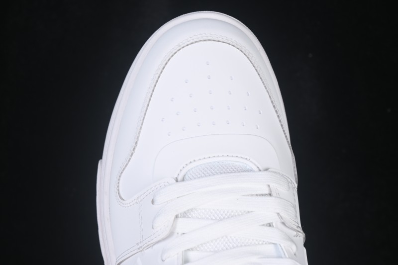 Off-White Out Of Office Low-Top Casual Sneakers in White with Orange Arrow - AJD4