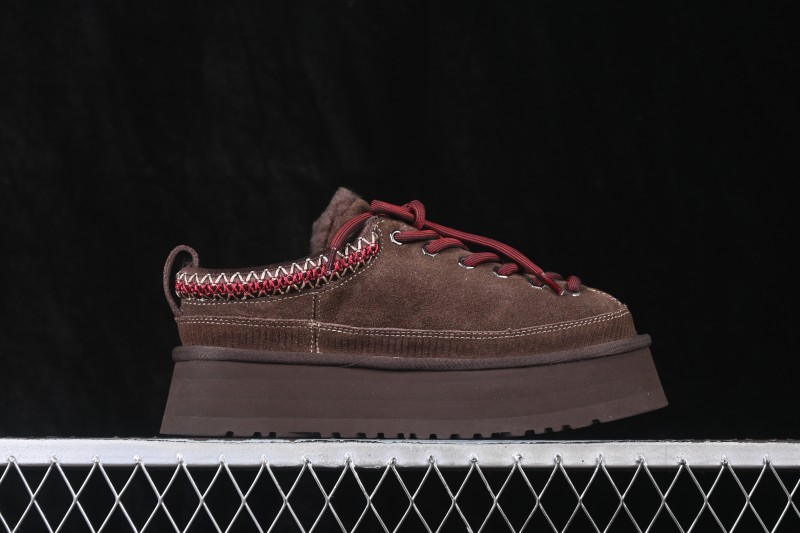 UGG Heritage Lace-Up Slipper Fashion Soft Comfortable Height Increasing Low-Top Casual Shoes - 1180361 BCDR