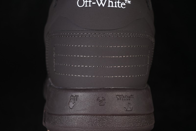Off-White Out Of Office Low-Top Fashion Sneakers Brown Black - AJD4