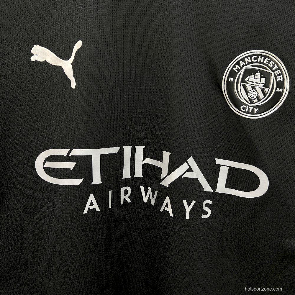 2025/26 Mens Manchester City Away Long Sleeve Jersey