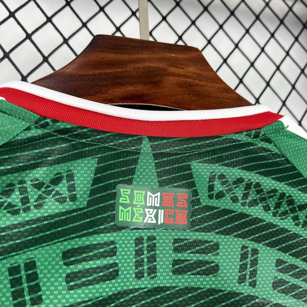 2026 Mens Mexico World Cup Home Long Sleeve Jersey