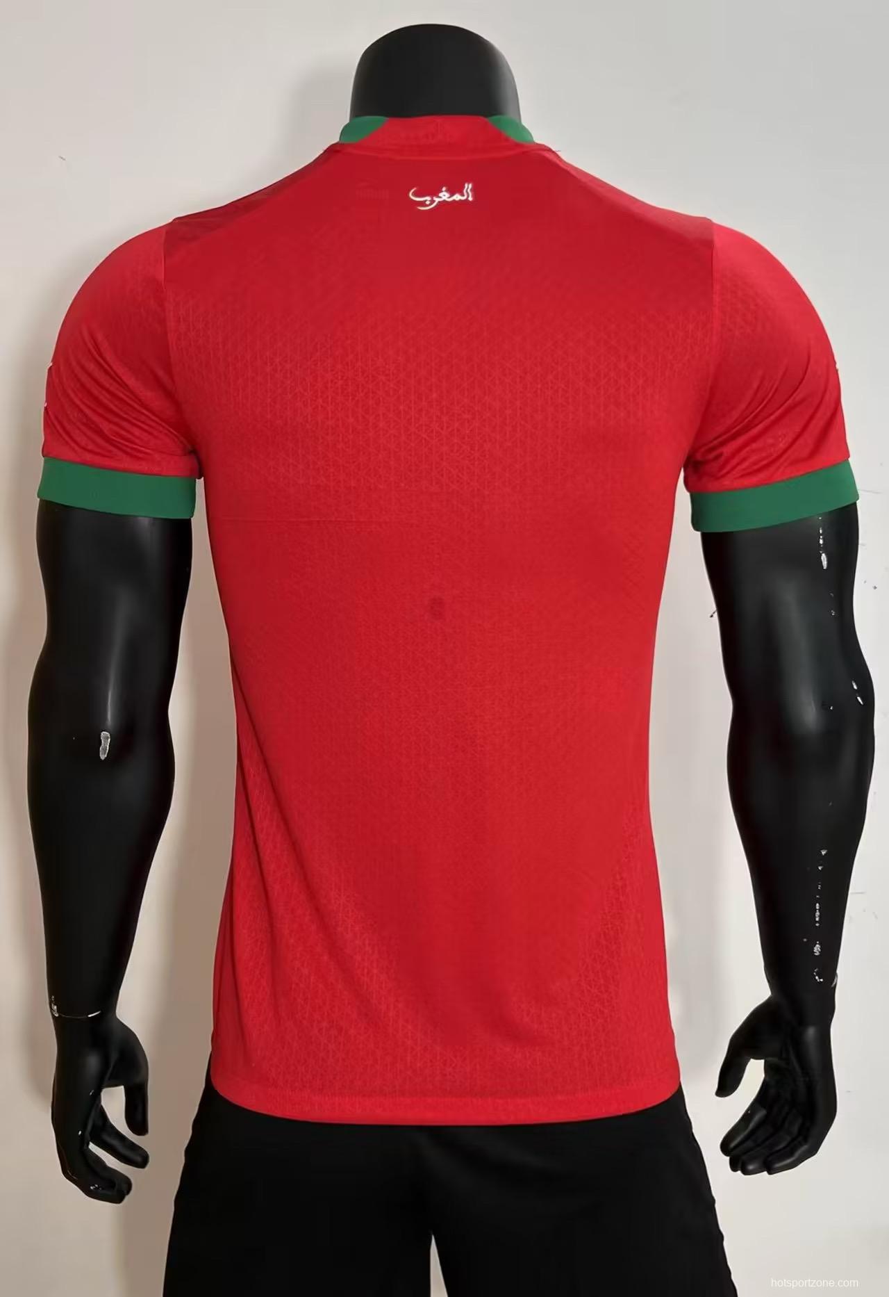 Player Version 2022 Morocco Home Jersey
