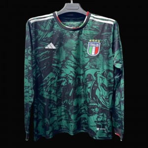 2023 Italy Special Edition Green Long Sleeve Jersey