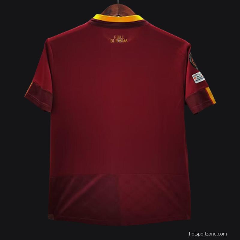 22/23 AS Roma Home Jersey Final Budapest Jersey  With Full Patches